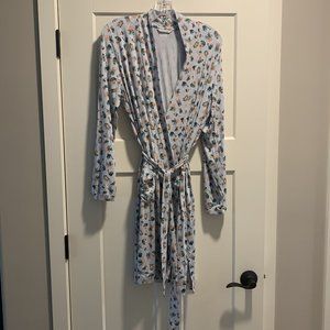 DULUTH Dang Soft knee length robe plant lady XS NWOT